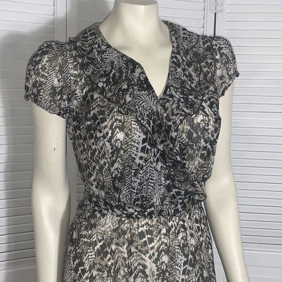 Vintage 90’s Whimsigoth Dark Chiffon Ruffle Two piece Skirt Set - Picture 2 of 16